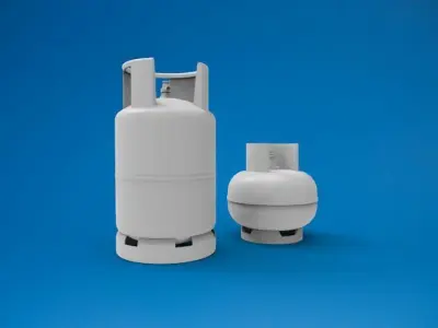 Gas cylinder 3D print model