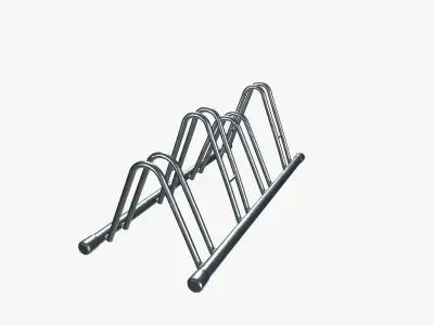 Bike Stand Low-poly 3D model