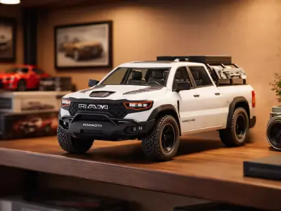 Realistic Offroad Pickup Truck Model 3D model