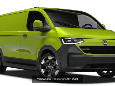 Volkswagen Transporter 2024 3D Model Pack