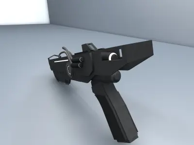 Futuristic Gun Free low-poly 3D model
