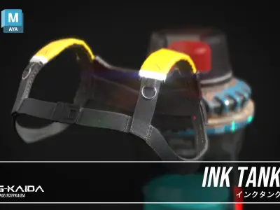 Prop - Weapon - Ink Tank 3D model