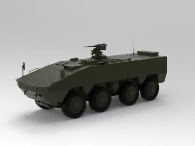 Patria AMV Armored Modular Vehicle 3D model