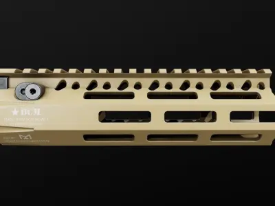 BCM MCMR MLOK AR15 Handguard Low-poly 3D model