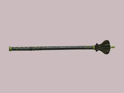 Ornate Fantasy Mace - Game-Ready PBR Melee Weapon Free low-poly 3D model
