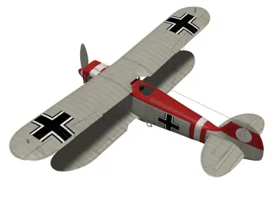 Heinkel He-51 3D model get