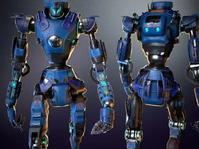 Sci-fi mech 00 Low-poly 3D model