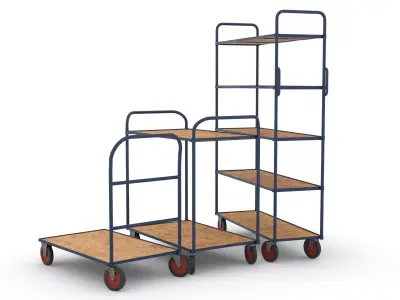 Picking trolleys - 3 samples 3D model