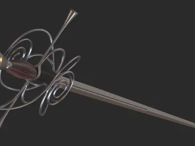 Rapier sword 3D model