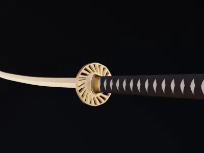 katana Low-poly 3D model purchase