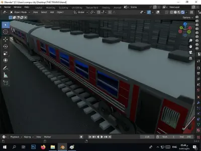 the authentic egyptian train in the alexandrian style Free 3D model