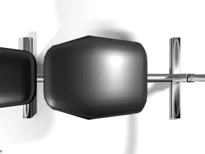 Exercise Machine Armcurl Bench 3D model