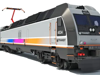 New Jersey NJ Transit Train 3D model