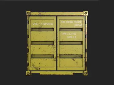 ship container -- Rust 3D model