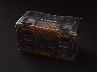 Sci-fi Box Low-poly 3D model purchase