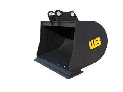 WB Excavator Ditching and Grading bucket Mini Excavator- Backhoe 3D model