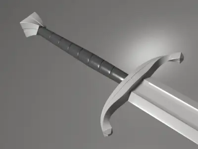 The Concept of classic swords Free low-poly 3D model