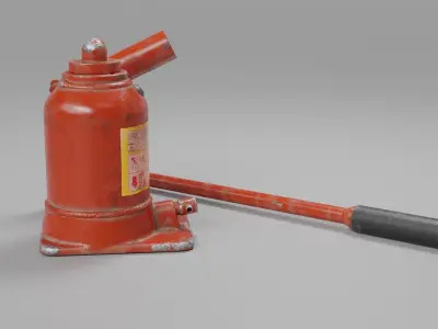 Hydraulic Jack Low-poly 3D model purchase