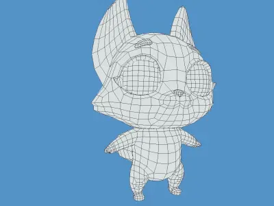 PBR Fox Character Free low-poly 3D model