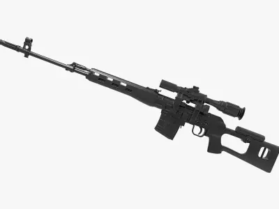 Dragunov SVD 3D model