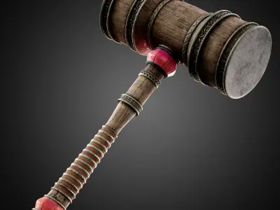 Warrior Mace Base Mesh 3D model