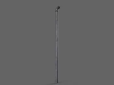 PBR Pipe Weapon V1b Low-poly 3D model