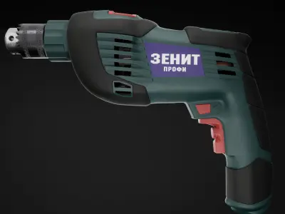 Drill electric 3D model