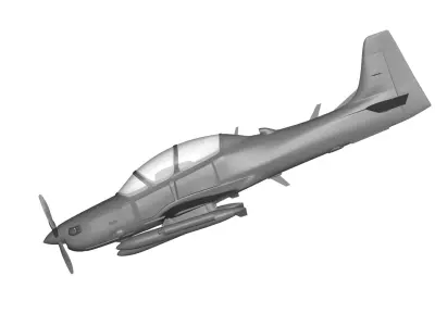 Embraer EMB 314 Super Tucano 3D model