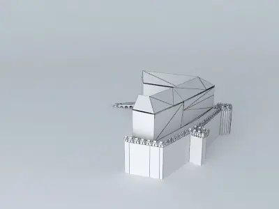 Castle of Siklos - North-West Part Free 3D model