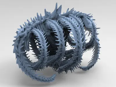 Japanese Genma Spine bridge 6  3D model