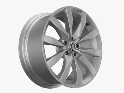 VW Rims Golf Aluminium  3D model