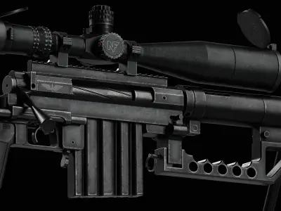 M200 Cheytac Intervention Game Ready - Sniper Low-poly 3D model