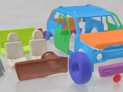 Lada Niva Bronto 4x4 Printable Car 3D print model