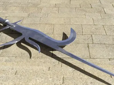 Italian Billhook Low-poly 3D model