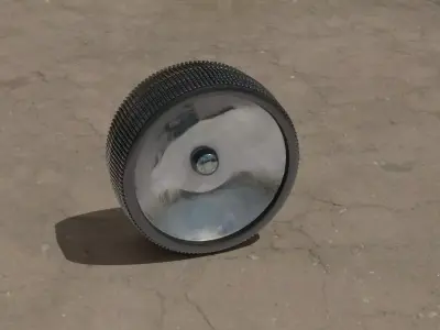 moon vehicle wheel Low-poly 3D model
