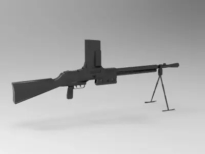 M29 light machine gun 3D model