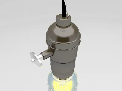 Vintage Light Bulb 3D model purchase