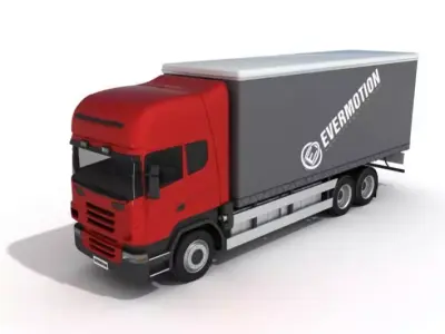 Red Truck 3D model