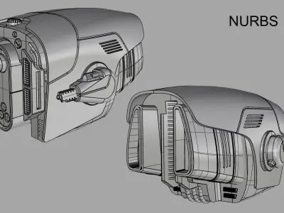 Sci-Fi FUTURISTIC DRONE Low-poly 3D model