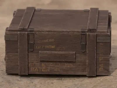 Loot box Low-poly Gameready PBR model Low-poly 3D model