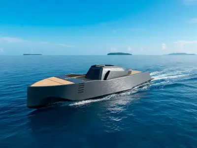 catamaran speedboat concept 3D model