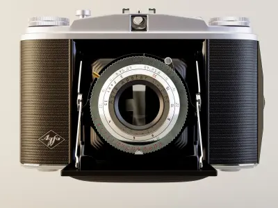 Agfa Isolette II vintage camera 3D model