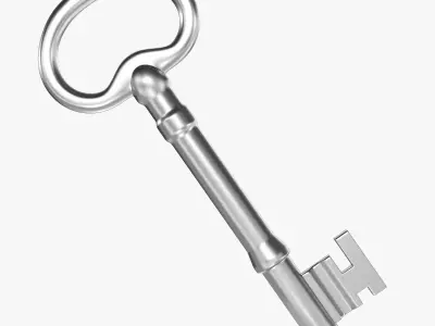 Old Key Low-poly 3D model