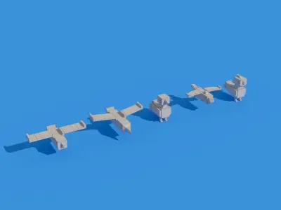 Low Poly Animals Birds Low-poly 3D model