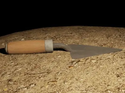 Masonry trowel 3D model