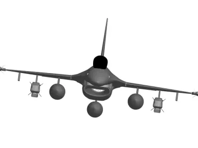 F-16 Fighting Falcon 3D model 3