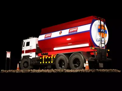 Fuel Truck 3d model 3D model