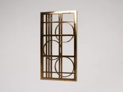 Bronze Wall Decoration Free low-poly 3D model