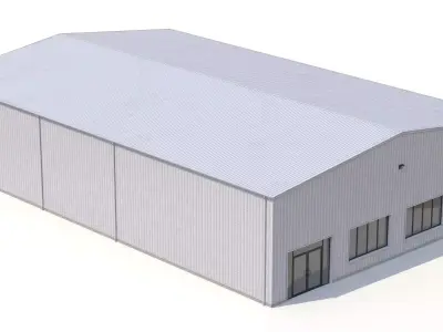 Industrial Building 60 PBR Low-poly 3D model