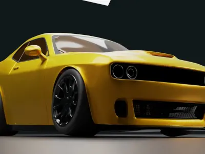 3D Print-Ready Dodge Hellcat Hotwheels Free 3D print model purchase